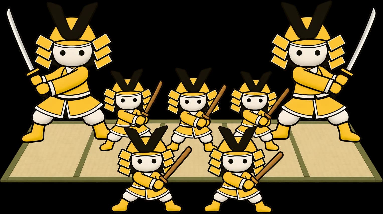 Satoraji trénujú v dojo
